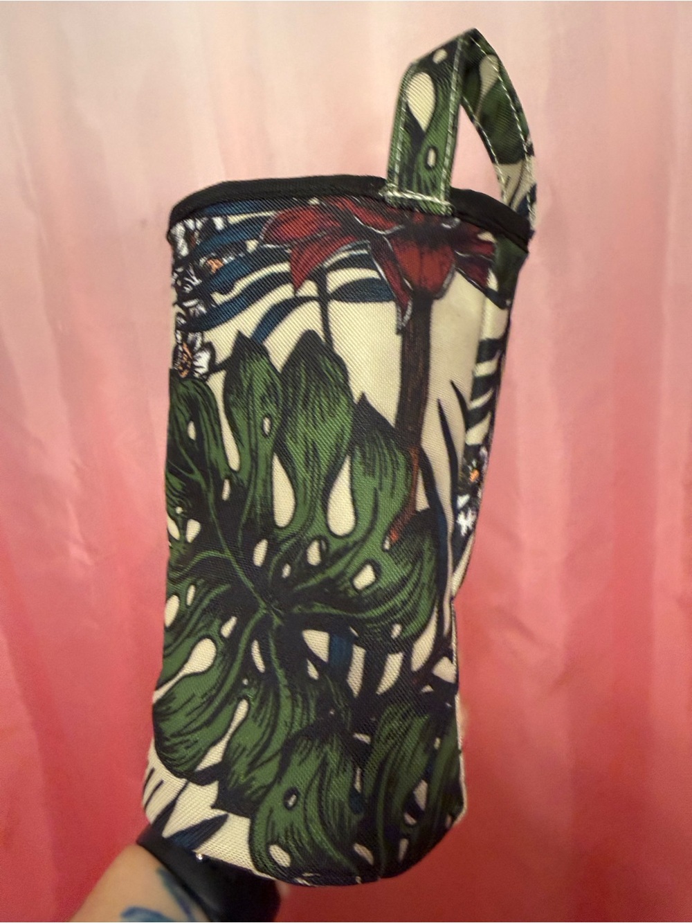 Herschel Supply Company Tropical Floral Canvas Insulated Tote Bag - Picture 5 of 7